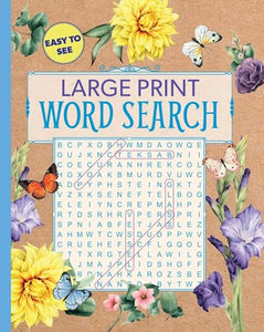 Large Print Floral Word Search 