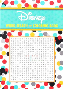 Disney Word Search and Coloring Book 