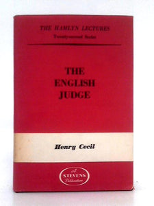 English Judge (Hamlyn Lecture Series) 