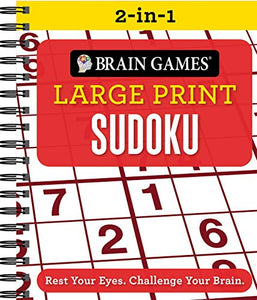 Brain Games 2-In-1 - Large Print Sudoku 