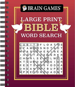 Brain Games - Large Print Bible Word Search (Red) 