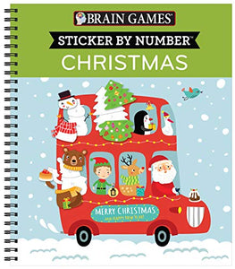 Brain Games - Sticker by Number: Christmas (Bus Cover) 