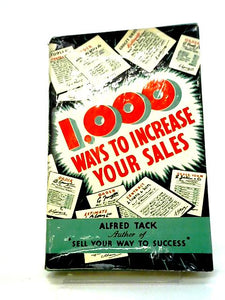 1,000 Ways To Increase Your Sales 