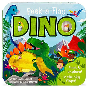 Dinosaur Peek a Flap Children's Board Book 