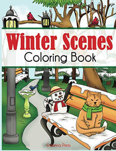 Winter Scenes Coloring Book 