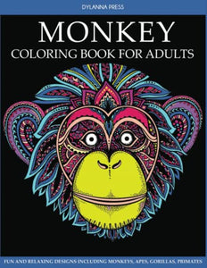 Monkey Coloring Book for Adults 