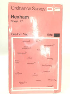 Ordnance Survey: Hexham Sheet 77 One-Inch Map 