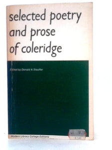 Selected Poetry and Prose of Coleridge 