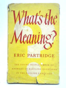 What's the Meaning? A Book for Younger People 