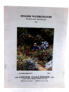 English Watercolours (November 22nd December 29th) 