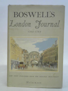 Boswell's London Journal, 1762-1763 