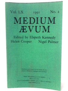 Medium Aevum Vol. LX No. 2 