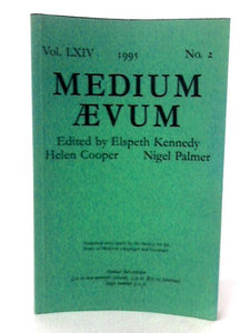 Medium Aevum Vol. LXIV No. 2 