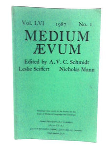 Medium Aevum Vol. LVI No. 1 