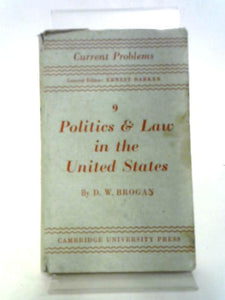 Politics & Law In The United States 