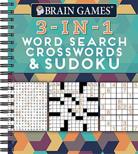 Brain Games - 3-In-1: Word Search, Crosswords & Sudoku (256 Pages) 