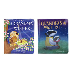 2 Pack of Children's Books: Grandma Wishes and Grandpa's Wish List 