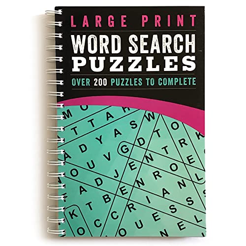 Large Print Word Search Puzzles Teal