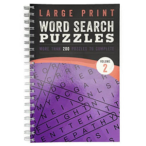 Large Print Word Search Puzzles Purple 