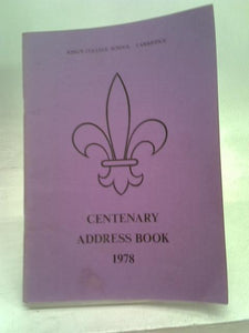 Centenary Address Book 1978 