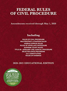 Federal Rules of Civil Procedure, Educational Edition, 2020-2021 