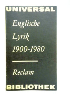 Englische Lyrik 1900 - 1980 