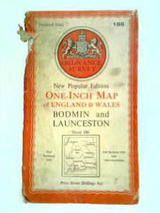 Bodmin & Launceston (Sheet 186) One-Inch Map of England & Wales 