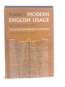 Modern English Usage 