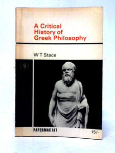 Critical History of Greek Philosophy (Papermacs S.) 