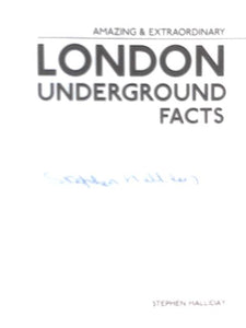 Amazing and Extraordinary London Underground Facts (Amazing and Extraordinary Facts) 