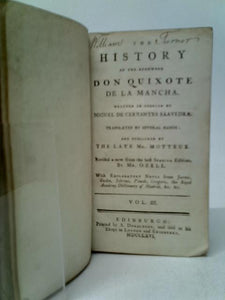 History of the Renowned Don Quixote de la Mancha Vol.III 