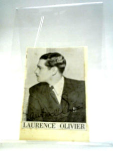 Laurence Olivier Signature, On Image Cut From Magazine 