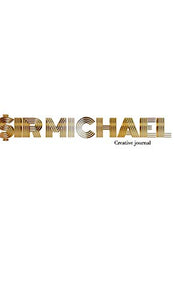 Gold graphic sir Michael branded Blank page Creative Note journal 