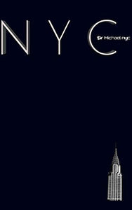 NYC Chrysler building midnight black grid style page notepad $ir Michael Limited edition 