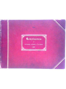 Reminiscences of September, October, & November 1887 Photo Album 