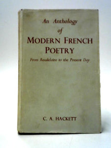 Anthology of Modern French Poetry - From Baudelaire To The Present Day 