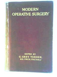 Modern Operative Surgery. Volume I. 