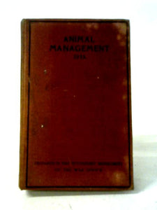 Animal Management 1933 