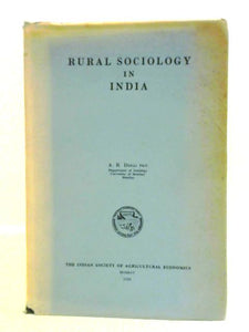 Rural Sociology in India 