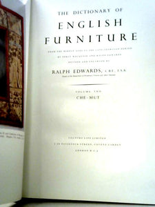 The Dictionary of English Furniture Volume Two: CHE-MUT 