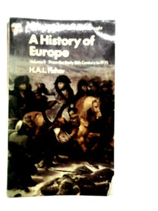 History of Europe Vol.II: From the Early Eigteenth Century to 1935 