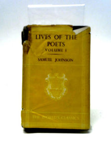 Lives of the English Poets Volume I 