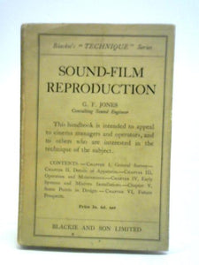 Sound - Film Reproduction: With Special Reference to British Practice 