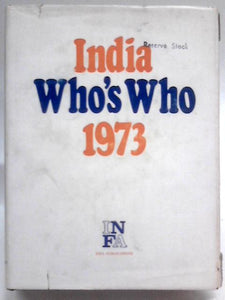 India's Who's Who 1973 