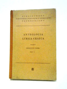 Anthologia Lyrica Graeca Fasc. 3 