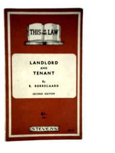 The Law of Landlord and Tenant 