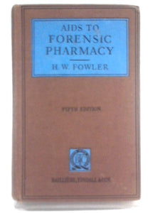 Aids to Forensic Pharmacy 