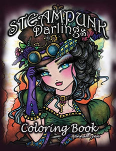 Steampunk Darlings Coloring Book 