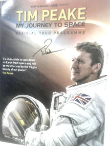 Tim Peake My Journey to Space Official Tour Programme 