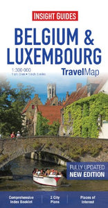 Insight Guides Travel Map Belgium and Luxembourg 